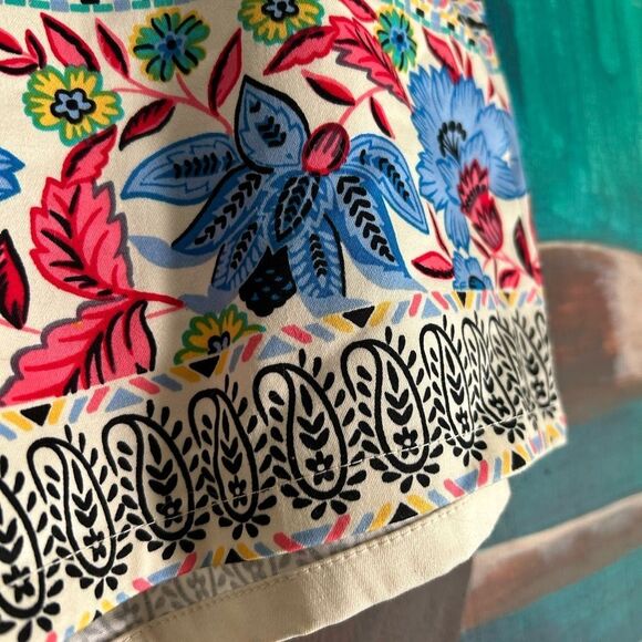 Flying Tomato Anthropologie Boho Multicolor Floral High Waist Women's Shorts M - Picture 8 of 16